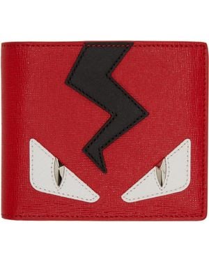 Fendi Red Monster Eyes Wallet