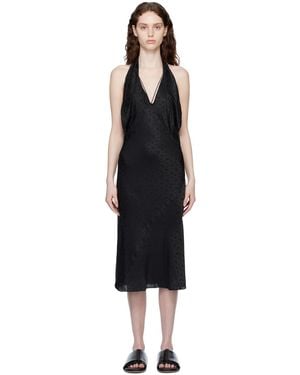 Kiko Kostadinov Black Meriol Midi Dress