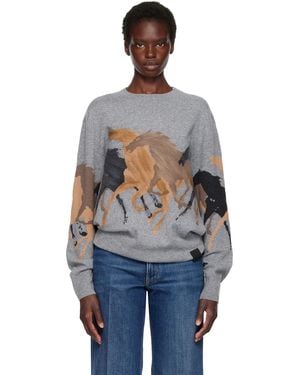 Stella McCartney Racing Horses Jumper - Blue