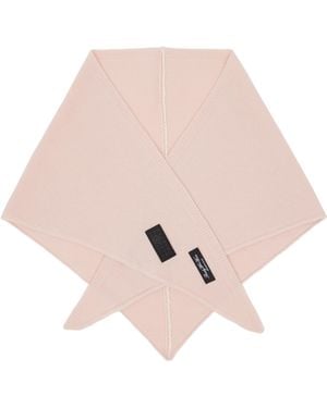 MM6 by Maison Margiela ピンク ウールブレンド ストール - ナチュラル