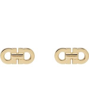 Ferragamo Double Gancini Cufflinks - Black