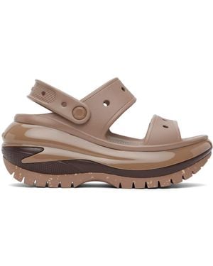 Crocs™ ブラウン Mega Crush サンダル - ブラック