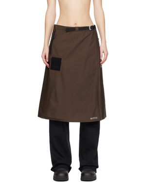 ROA Tilak Edition Paclite Midi Skirt - Black