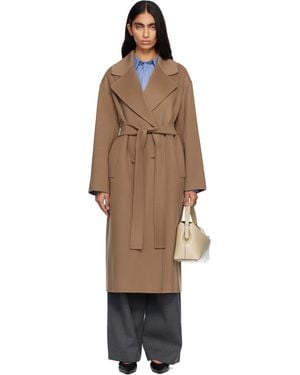 Max Mara ブラウン Heller コート - ブラック