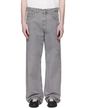 MM6 by Maison Margiela Faded Canvas Jeans - Grey