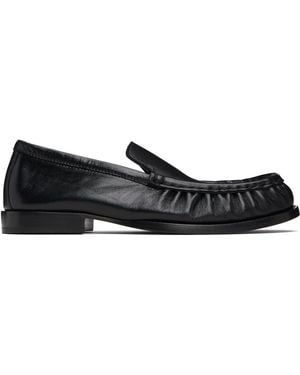 Dries Van Noten Leather Loafers - Black