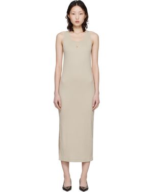 chinese dress ladies Cheeky Kitsune 3/4 Sleeve Scoop Midi Dress