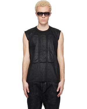 Det Blev Sent Waxed Locust Tank Top - Black
