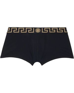 Versace Three-Pack Cotton-Jersey Boxer Briefs - Black