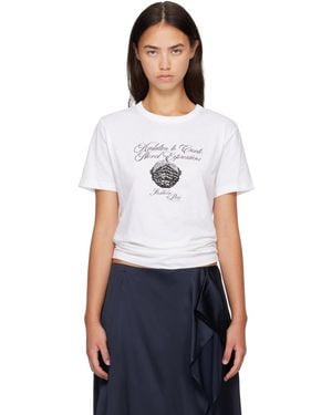 Acne Studios Graphic Jersey T-Shirt - White