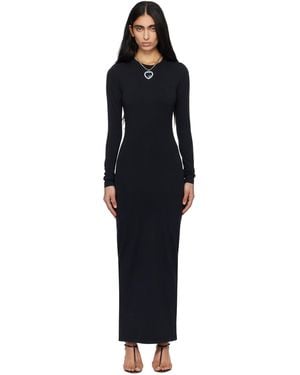 Vetements Ribbed Maxi Dress - Black