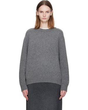 NOTHING WRITTEN Jude Round Sweater - Gray