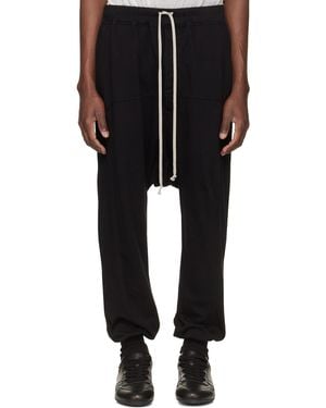 Rick Owens Temple Drawstring Joggers - Black