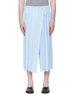 Homme Plissé Issey Miyake Edge Ensemble Trousers - Blue