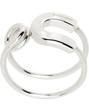 Ambush Safety Pin Ring - Metallic
