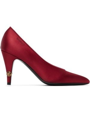Versace Gianni Satin Heels - Red