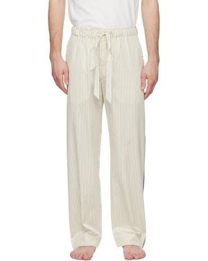 Tekla Sateen Pyjama Trousers - Natural