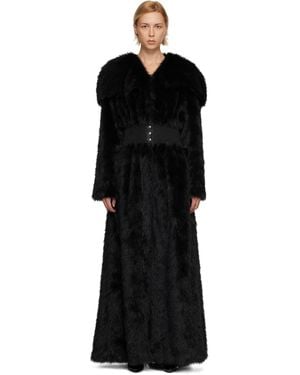 Nicklas Skovgaard Ssense Exclusive Lily Faux-Fur Coat - Black