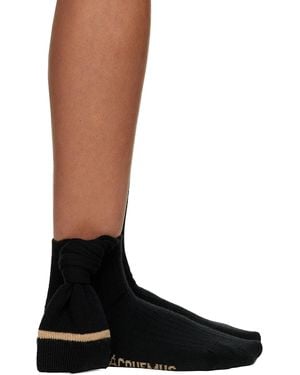 Jacquemus Black Le Papier 'les Chaussettes Noeud' Socks