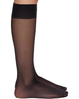 Wolford Satin Touch 20 Knee-High Socks - Brown