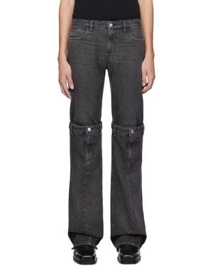 Coperni Black Open Knee Jeans