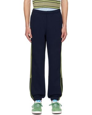 Lacoste Pantalon De Survêtement Bleu Marine À Coupe Classique