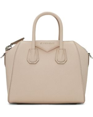 Givenchy Beige Mini Antigona Bag - Natural