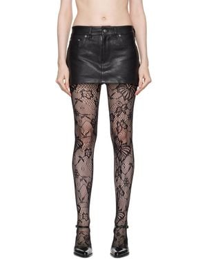 Marc Jacobs Grained Leather Skort - Black