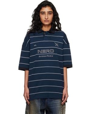 Vetements 'Nerd' Football Polo - Blue