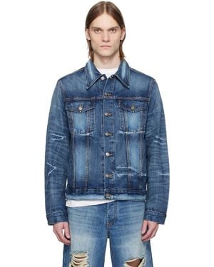 Cout de la Liberte ブルー Johnny Crispy Rigid トラッカー デニムジャケット