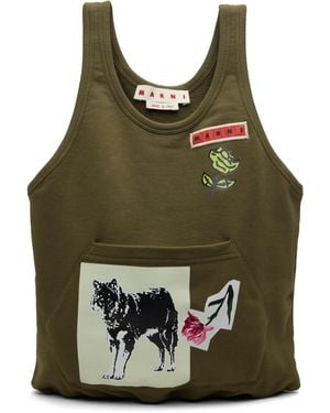 Marni Small Tank Tote - Green