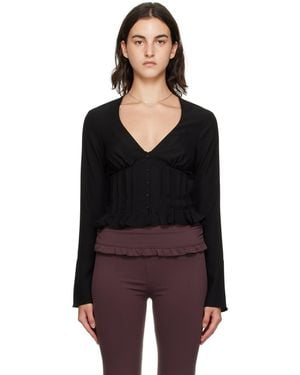 GUIZIO Cheri Blouse - Black