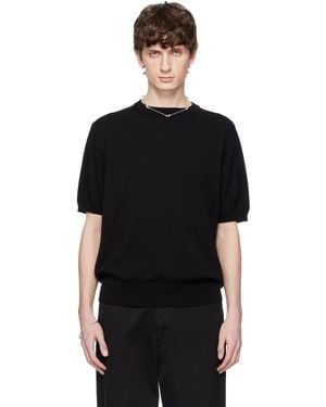 TAKAHIROMIYASHITA TheSoloist. Regular Fit Crew Neck Short Sleeve Jumper - Black