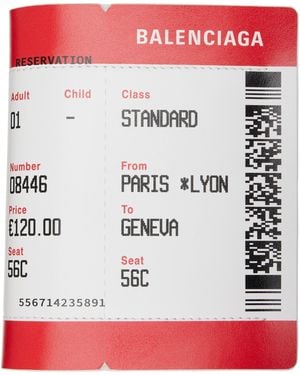 Balenciaga Passport Boarding Wallet - Red