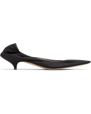 The Row Liisa Kitten Heels - Black