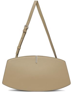 SAVETTE Calfskin Florence Accordion Shoulder Bag - Natural