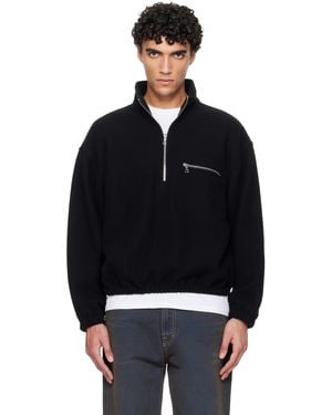 Rier ブラック フリース セーター