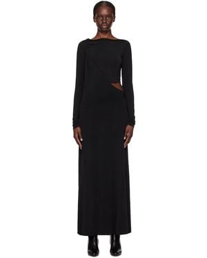 Paris Georgia Basics Drape Maxi Dress - Black