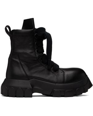 Rick Owens Lace-Up Boot - Black