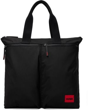 HUGO Canvas Tote - Black