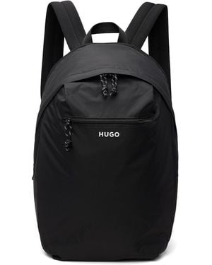 HUGO Contrast Logo Backpack - Black