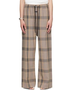 Fear Of God Taupe Flannel Lounge Trousers - Natural