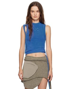 OTTOLINGER Strappy Jersey Tank Top - Blue