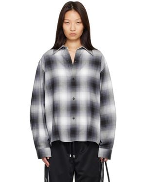 Amiri Oversized Flannel Shirt - Grey