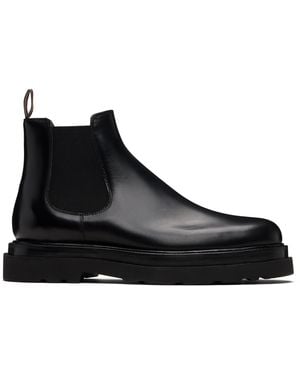 Paul Smith Bottes Chelsea Beard Noires En Cuir