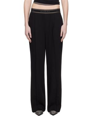 Acne Studios Logo Tape Pants - Black