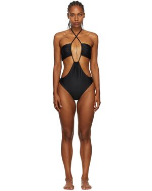 Rosetta Getty Recycled Polyester One-Piece Swimsuit - Black