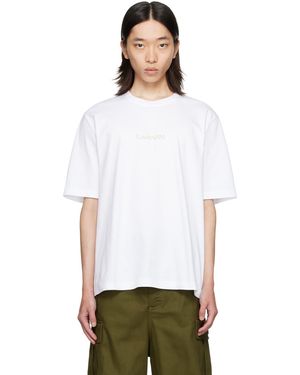 Lanvin ホワイト ロゴ刺繍 クラシック Tシャツ