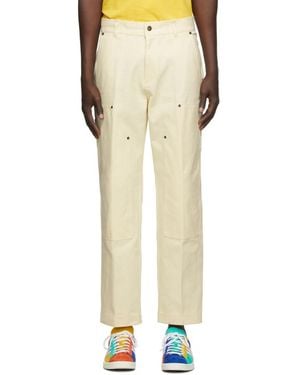 Aimé Leon Dore Off-white Carpenter Trousers - Multicolour