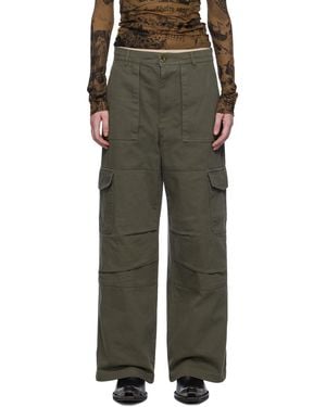 Acne Studios カーキ リラックスフィット カーゴパンツ - ブラック